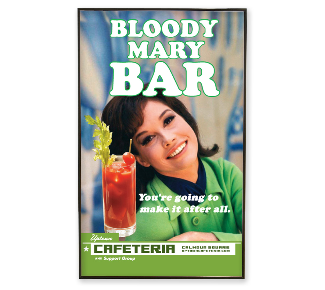 Cafeteria Bloody Mary Poster