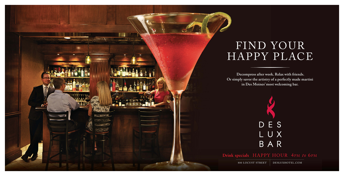 DesLux Happy Hour Poster