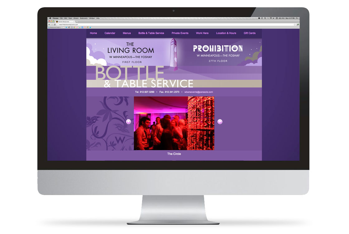 The Living Room and Prohibition Website