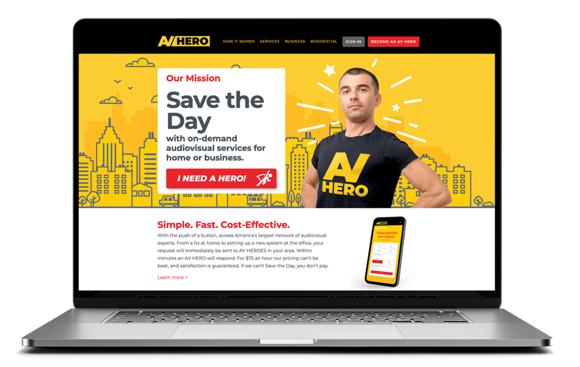 AV Hero Website Home