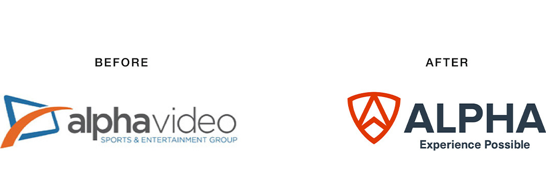 Alpha Logo Before and After
