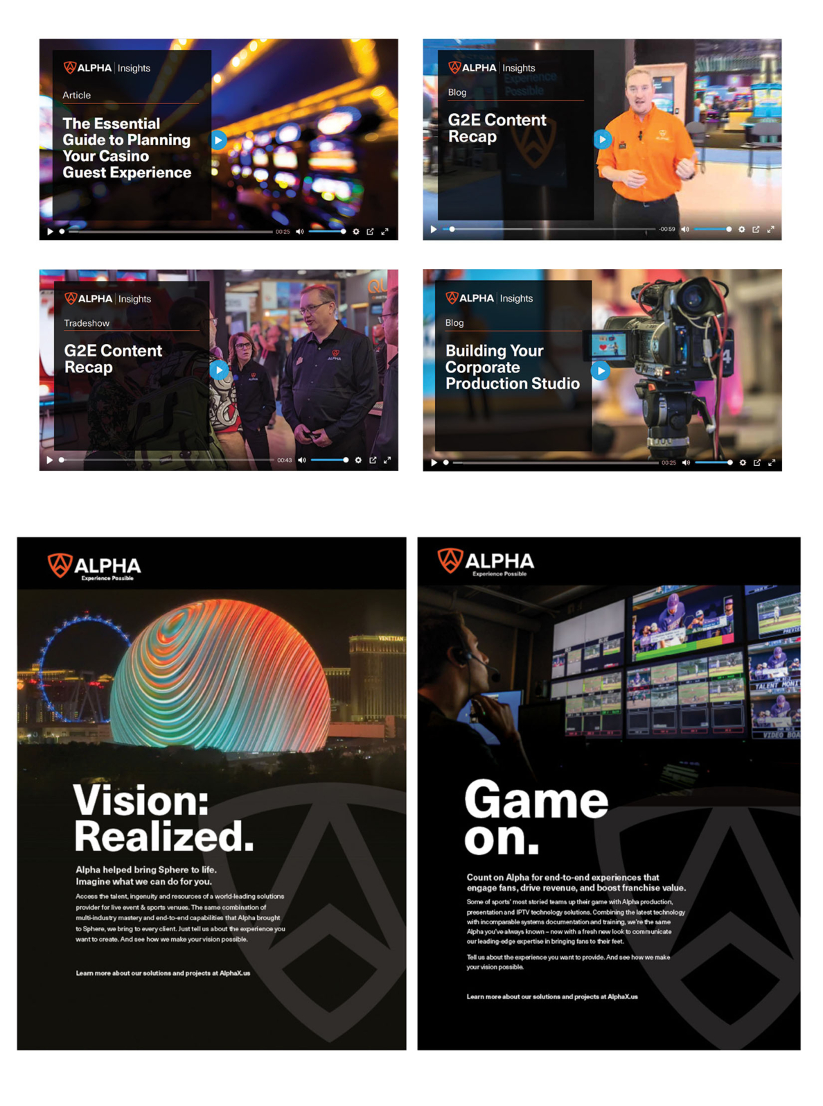 Alpha Digital and Print Ads