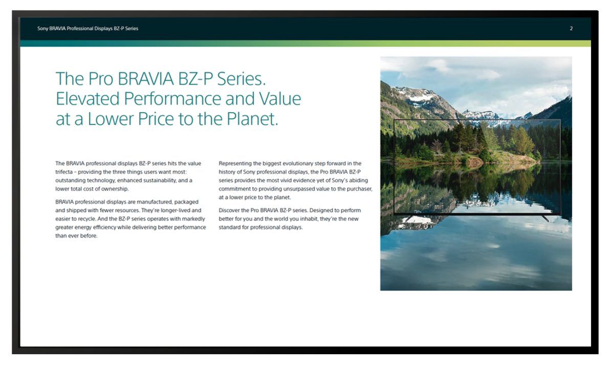 Sony Whitepaper Page 2